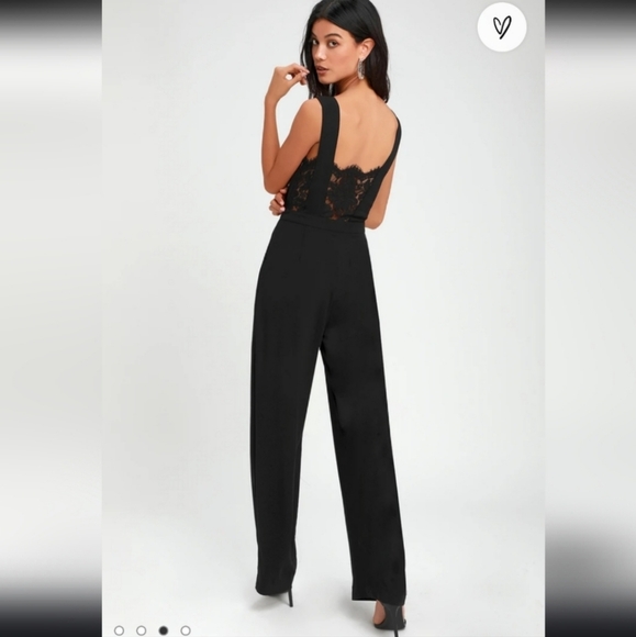 Lulu's gorgeous dressy black jumpsuit. NWT - Picture 3 of 11